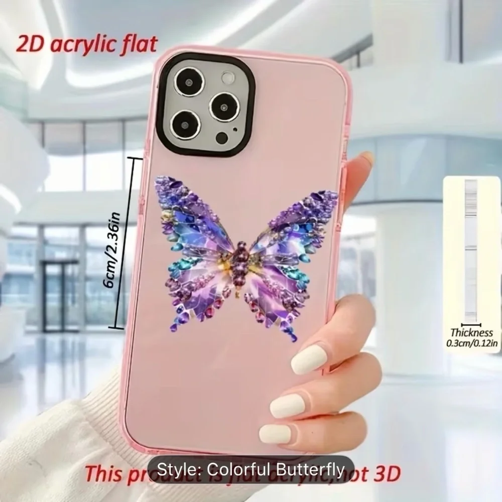 Elegant Butterfly Phone Stand - Pink